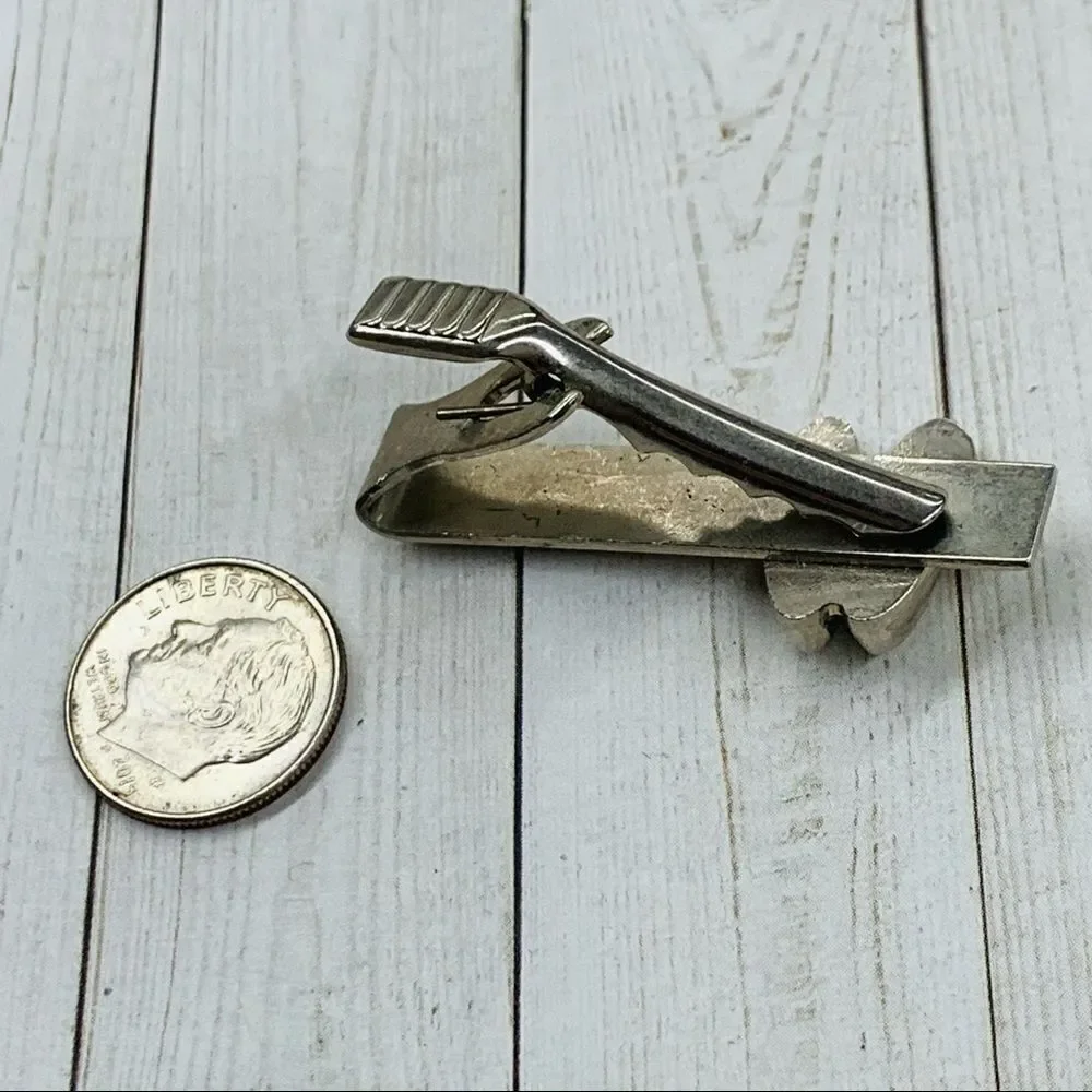 VTG Silver Shoes Tie Clip‎